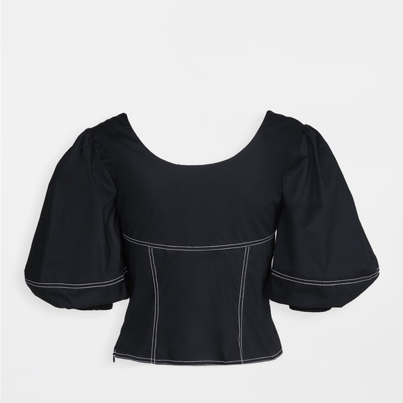 Jonathan Simkhai Joy Puff Sleeve Top - Picture 9 of 9